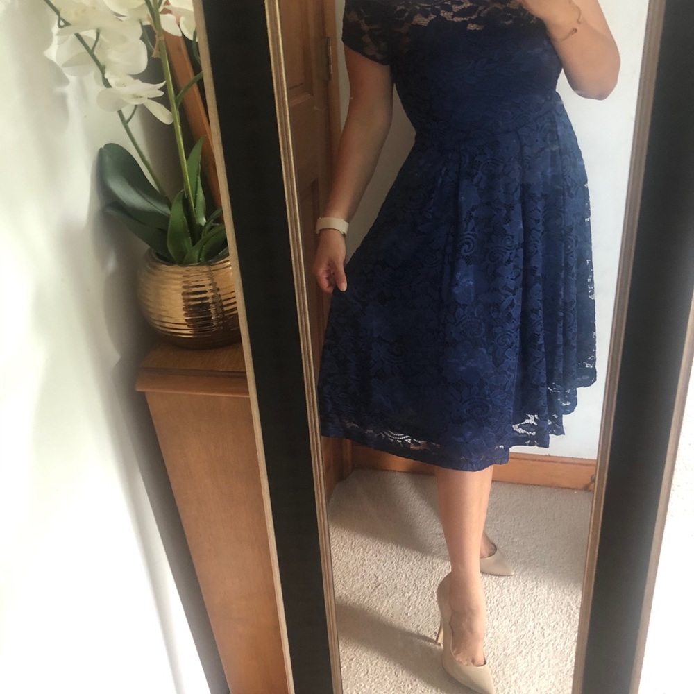 Bluer lacy dress